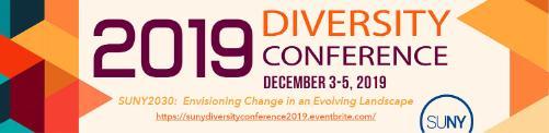 2019 SUNY diversity conference banner	