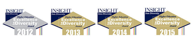 Higher Education Excellence in Diversity (HEED) awards for 2012, 2013, and 2014.